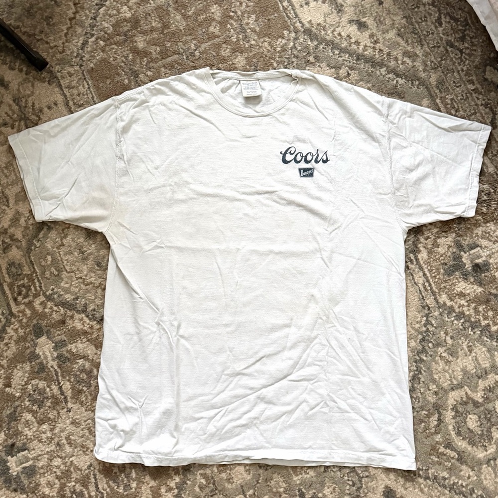 VINTAGE Coors White Short Sleeve Men's Tee